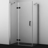 Душевой уголок WASSERKRAFT ALLER BLACK 10H06LBLACK 120x80 см