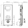 Система инсталляции для унитазов WASSERKRAFT ABENS 20TLT.010.ME.WH.MB04