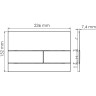 Система инсталляции для унитазов WASSERKRAFT ABENS 20TLT.010.ME.WH.PB04