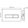 Система инсталляции для унитазов WASSERKRAFT GLAN 66TLT.010.ME.WH.BN03