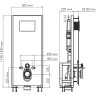 Система инсталляции для унитазов WASSERKRAFT GLAN 66TLT.010.ME.WH.PB01