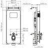 Система инсталляции для унитазов WASSERKRAFT SALM 27TLT.010.ME.BL.MB03
