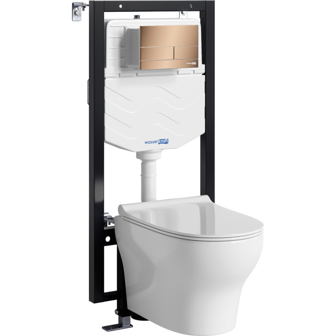Система инсталяции с унитазом WASSERKRAFT VILS 56TLT.010.ME.RG04.H001